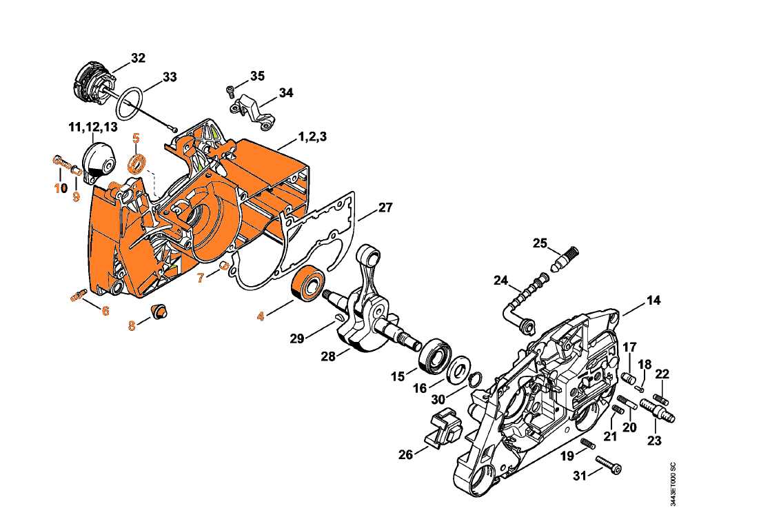 stihl 461 parts diagram