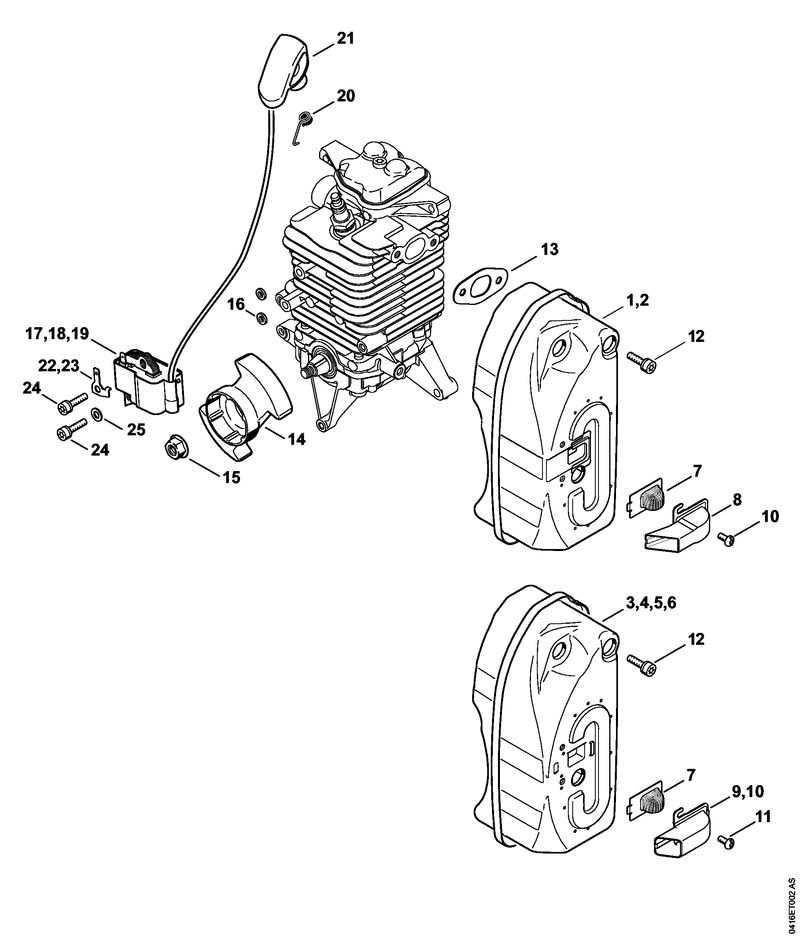 stihl blower parts diagram