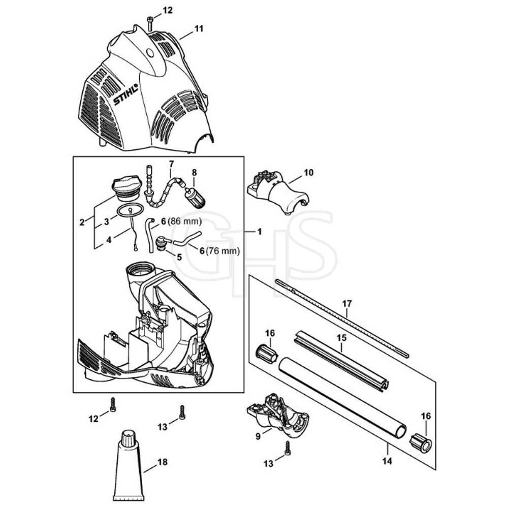 stihl blower parts diagram