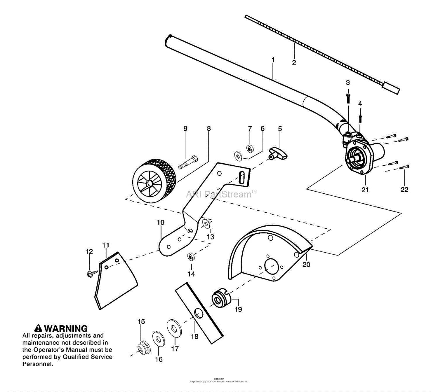 stihl edger parts diagram