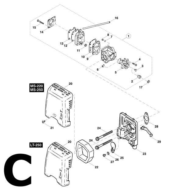 stihl ms 250 parts diagram