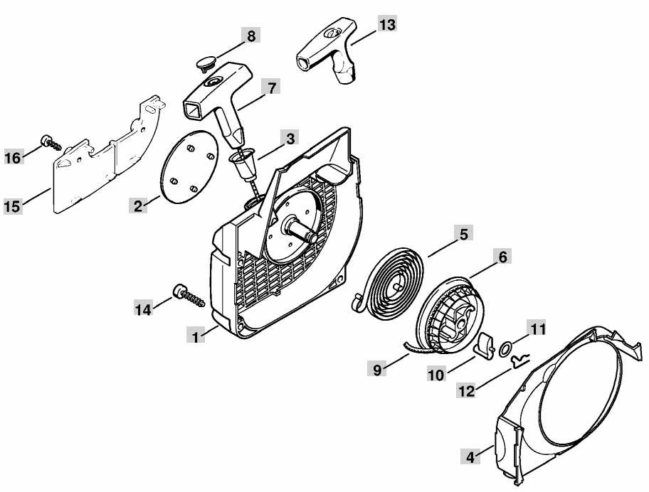 stihl ms210c parts diagram