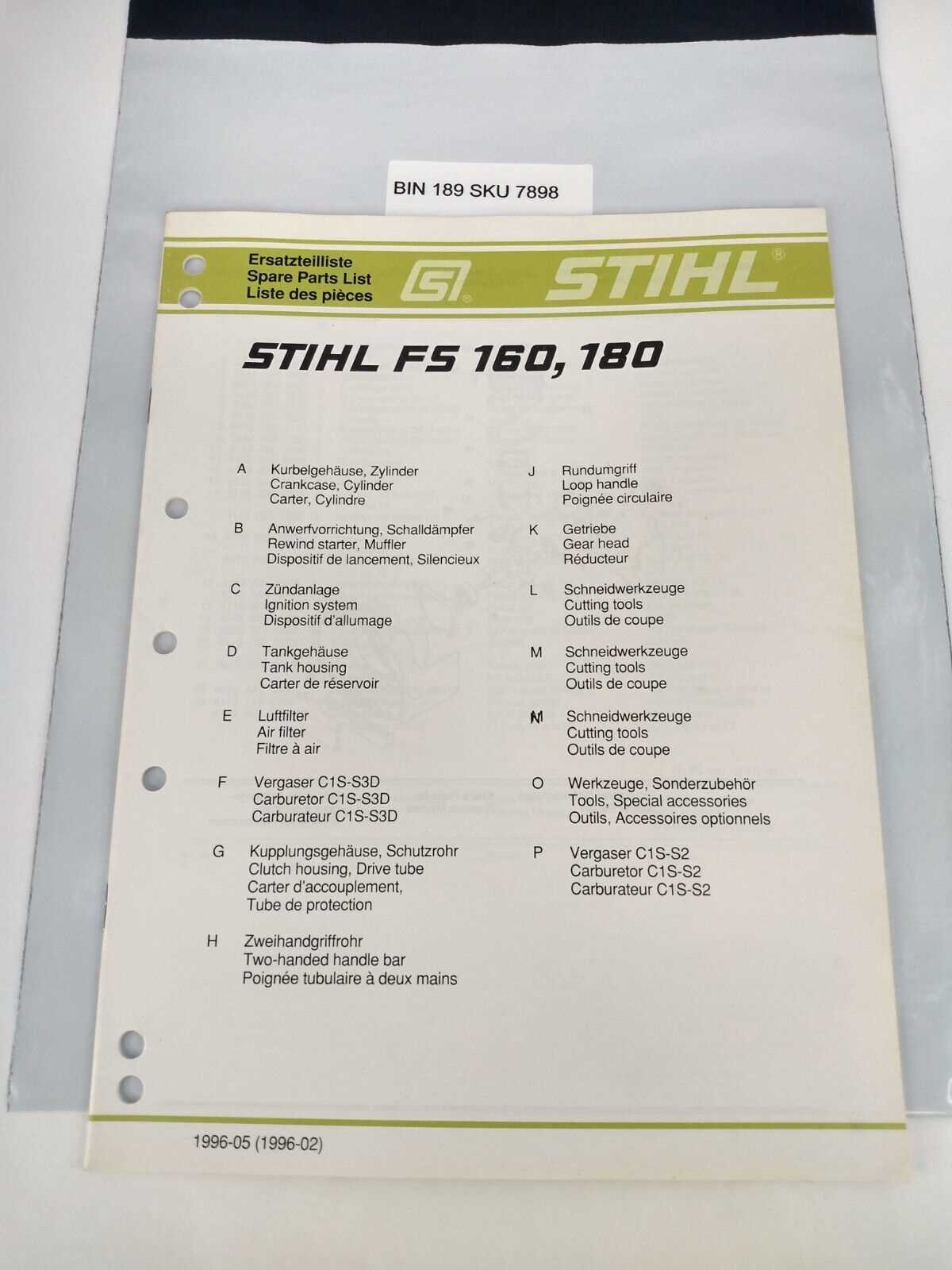 stihl trimmer fs 40 parts diagram