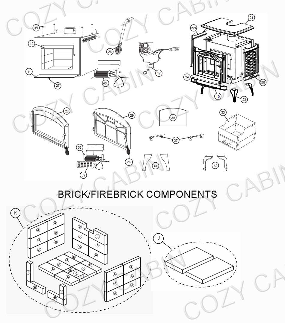 stove parts diagram