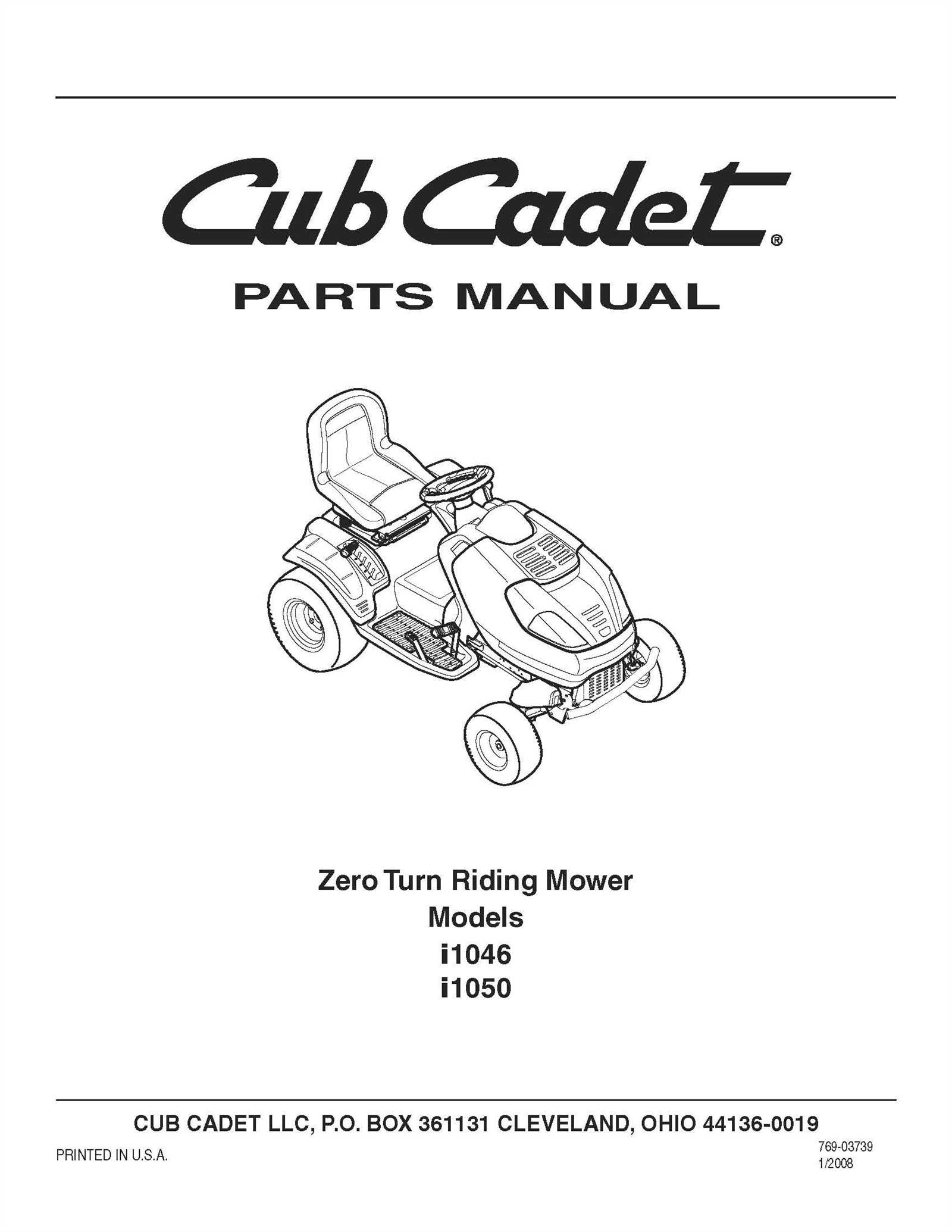 cub cadet rzt 54 parts diagram