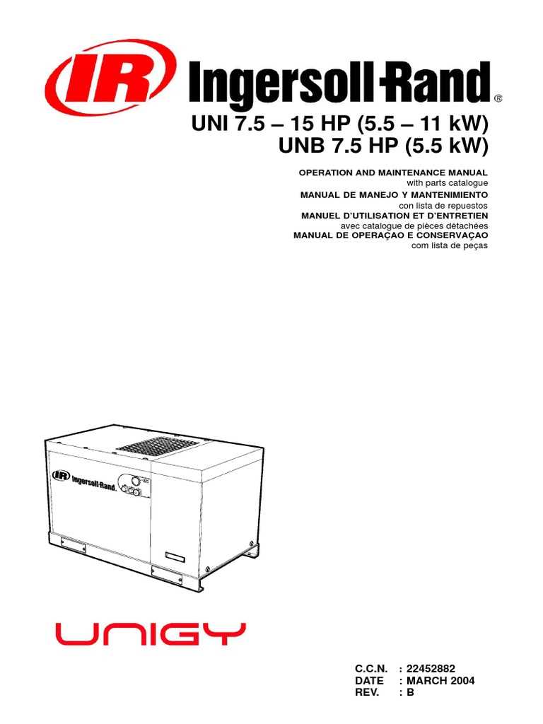 ingersoll rand compressor parts diagram