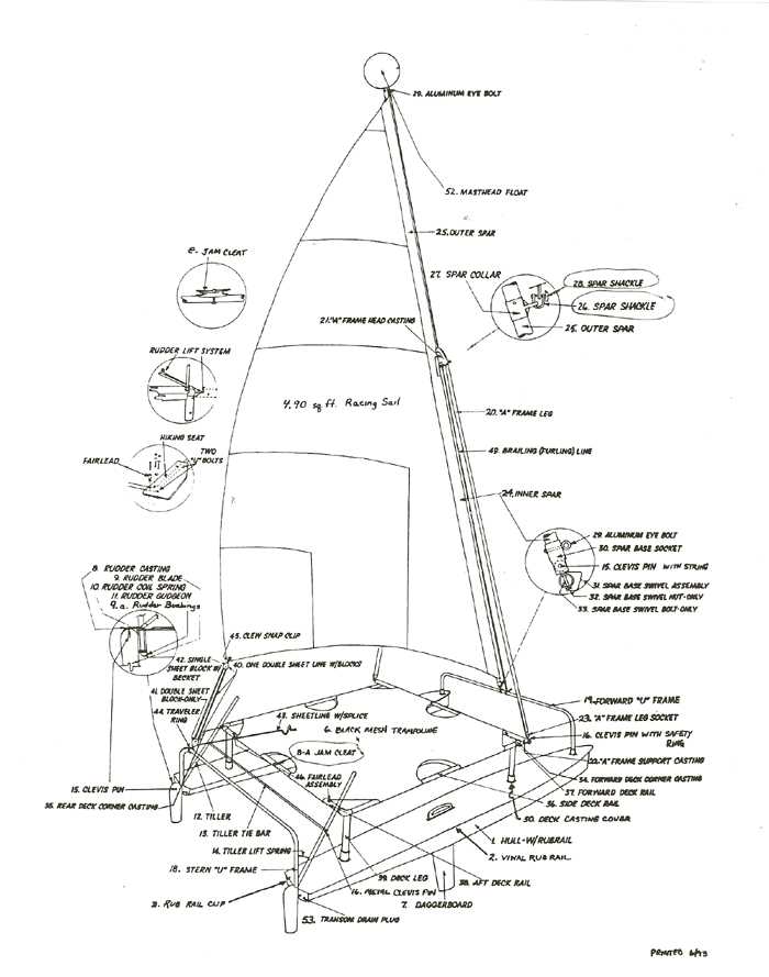 sunfish parts diagram