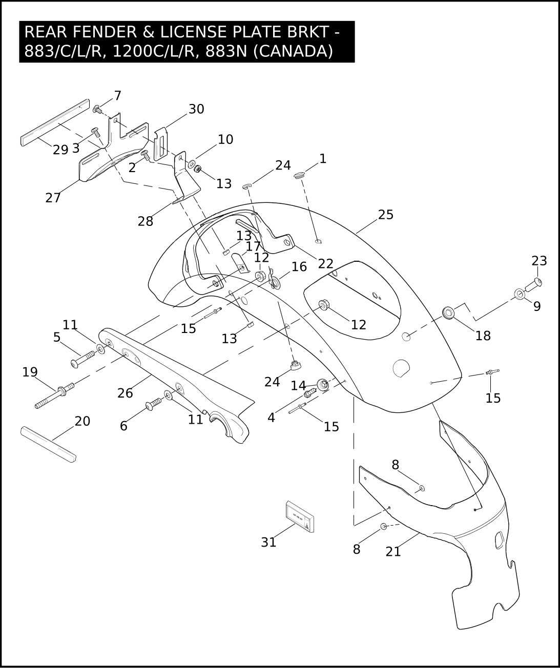 harley davidson sportster parts diagram