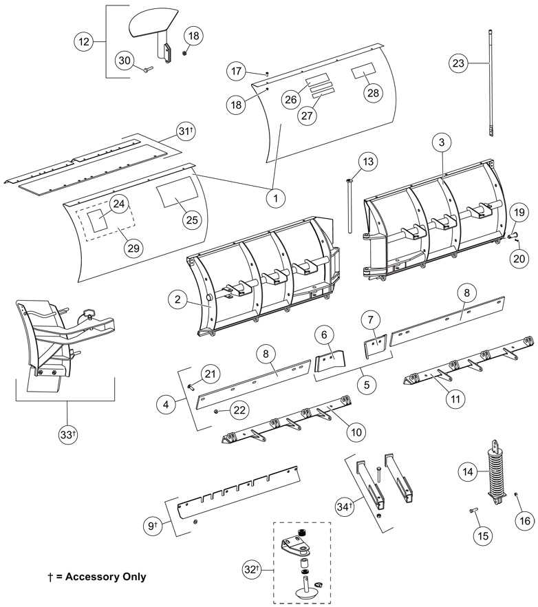 western plow parts diagram