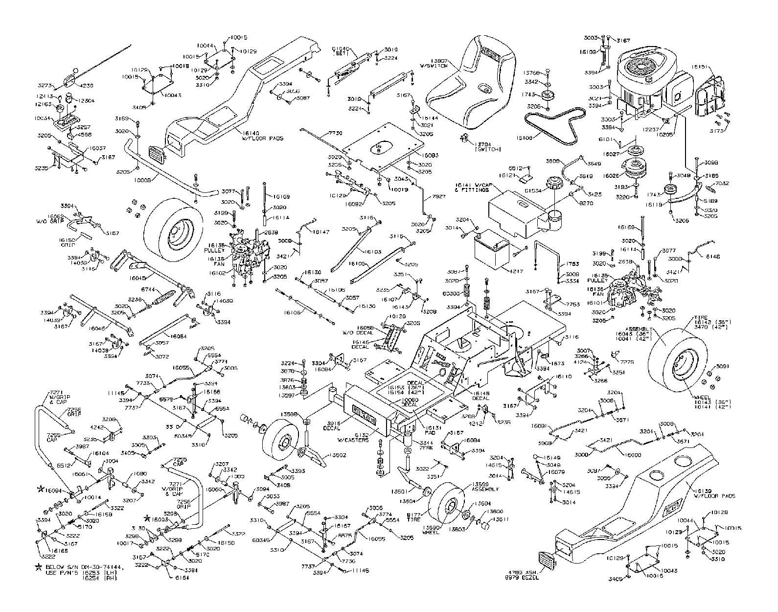 husqvarna yth2348 parts diagram