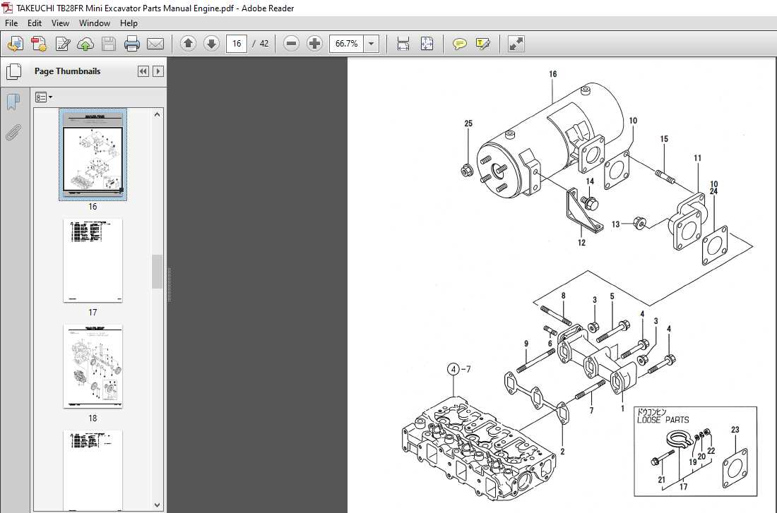 takeuchi tl8 parts diagram