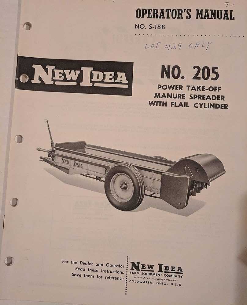 new idea manure spreader parts diagram