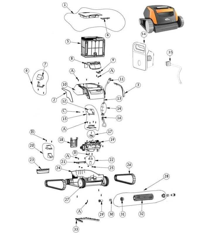 the pool cleaner parts diagram