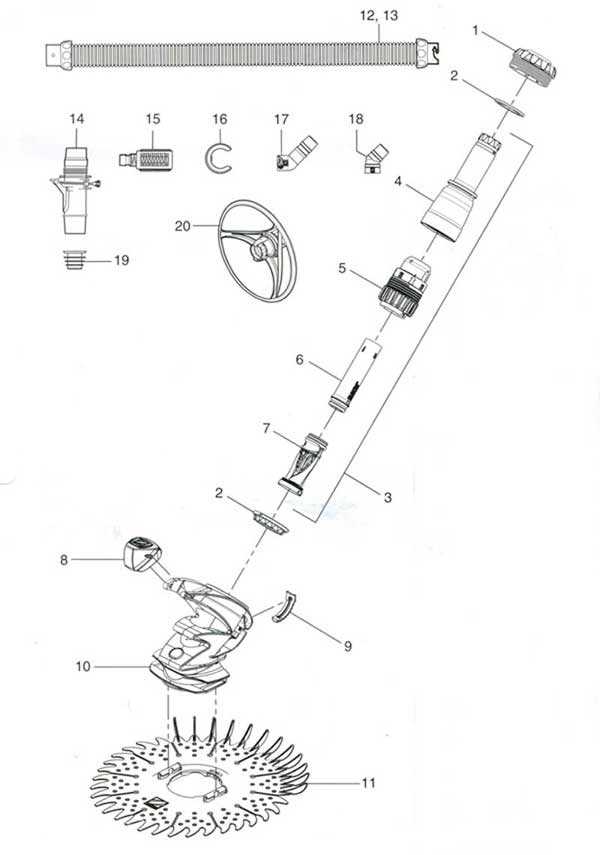 the pool cleaner parts diagram