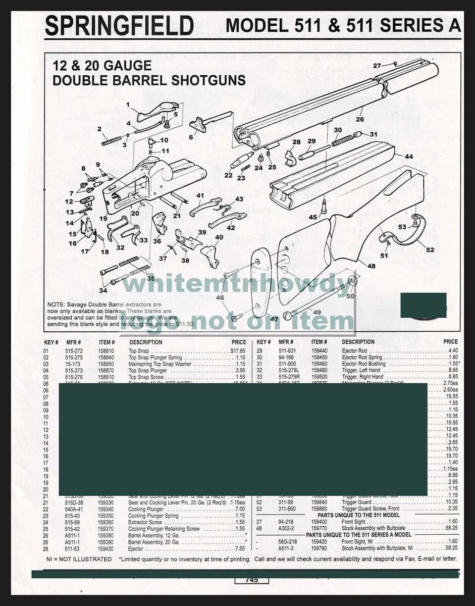 thompson contender parts diagram