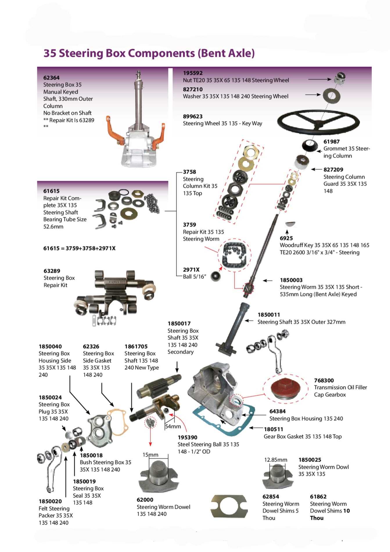 mf 135 parts diagram