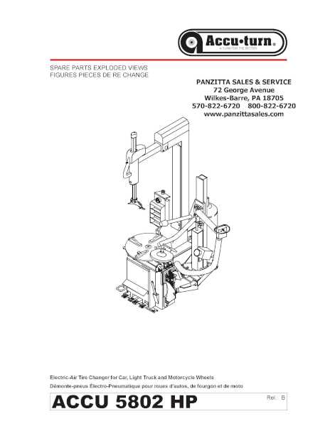 tire machine parts diagram