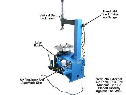 tire machine parts diagram