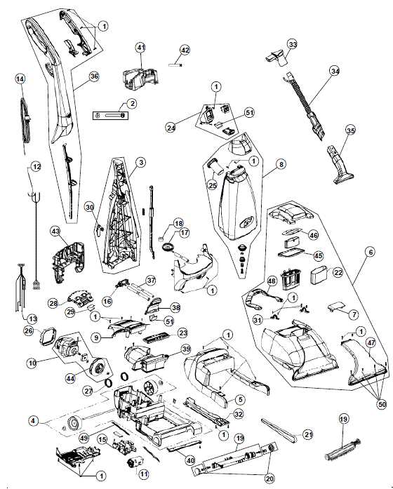 dirt devil vacuum parts diagram