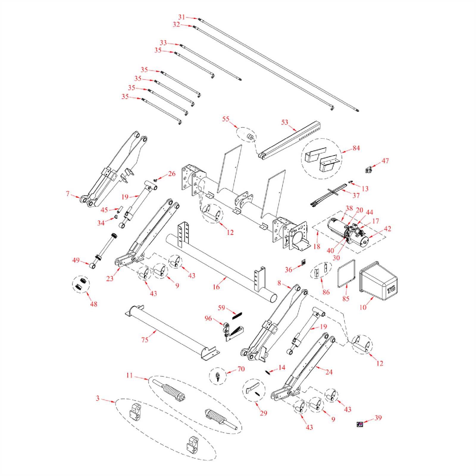 tommy gate parts diagram