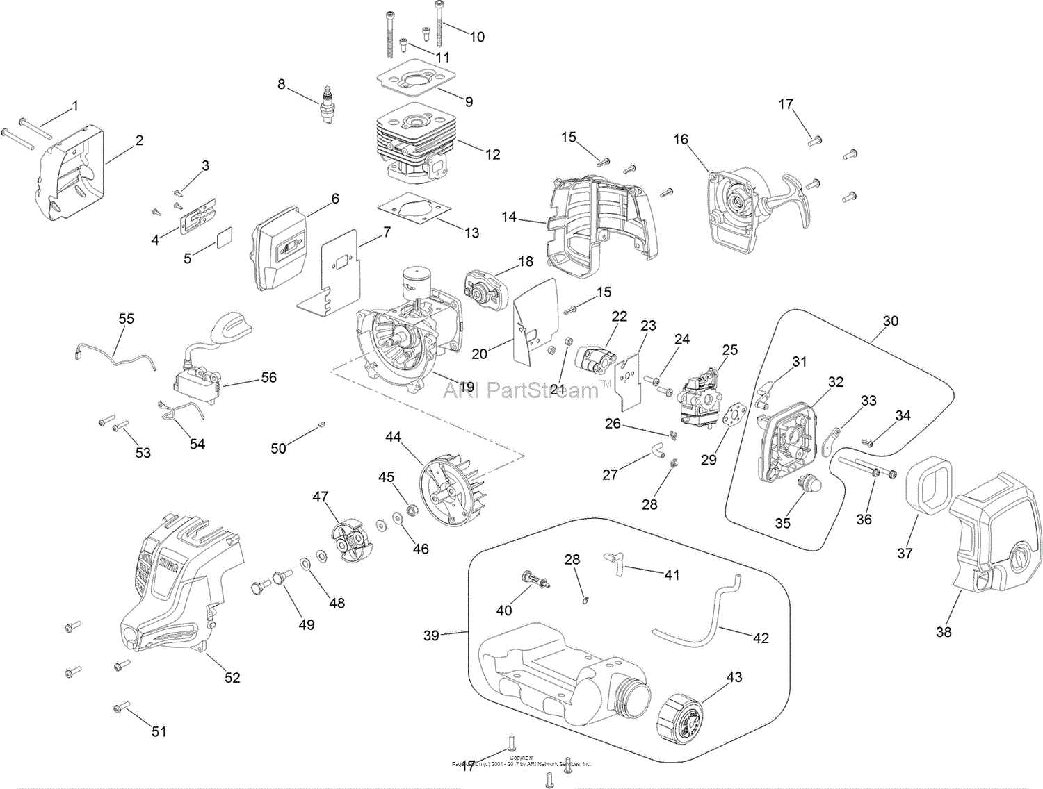 toro 51978 parts diagram