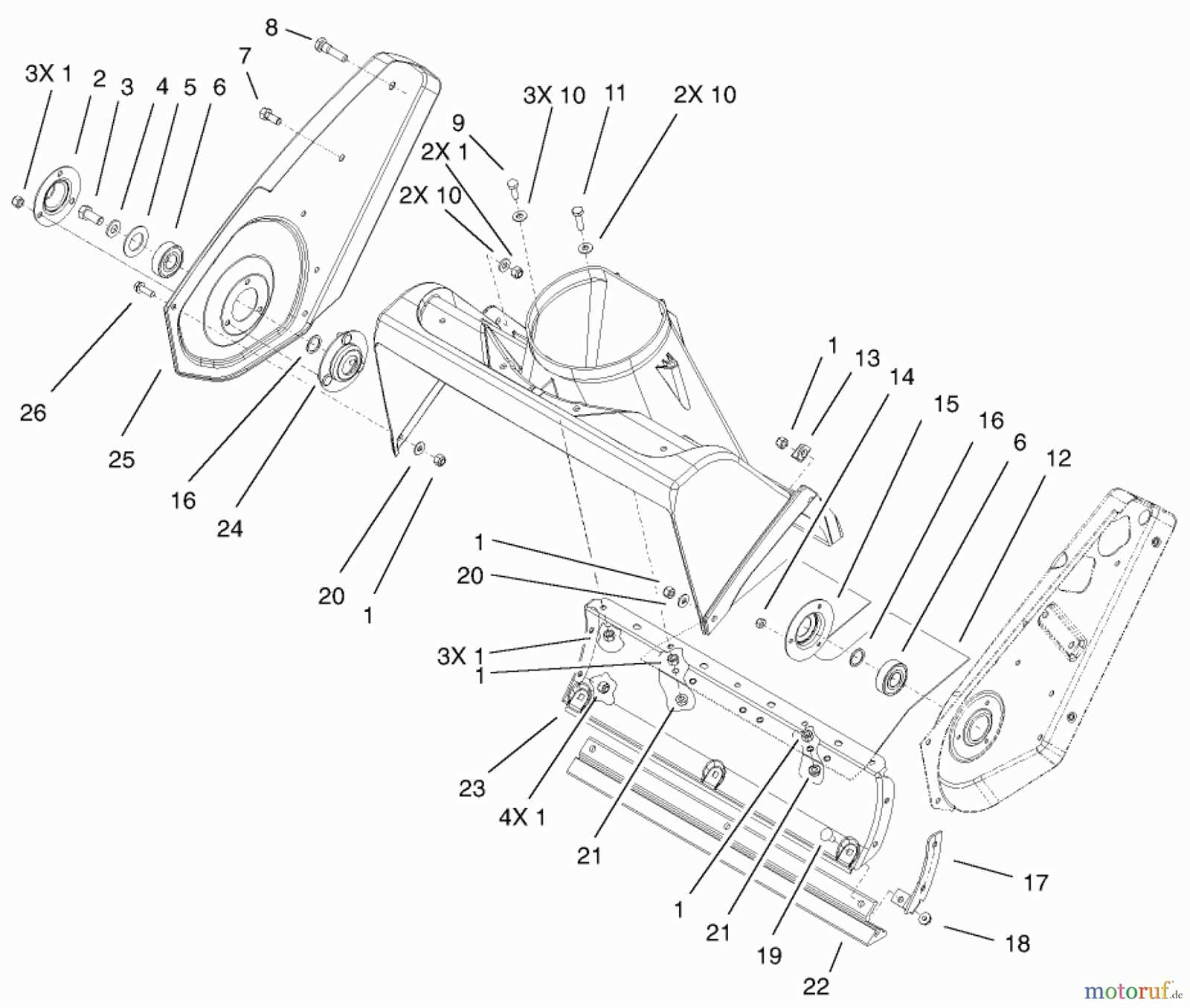 toro ccr 3650 parts diagram