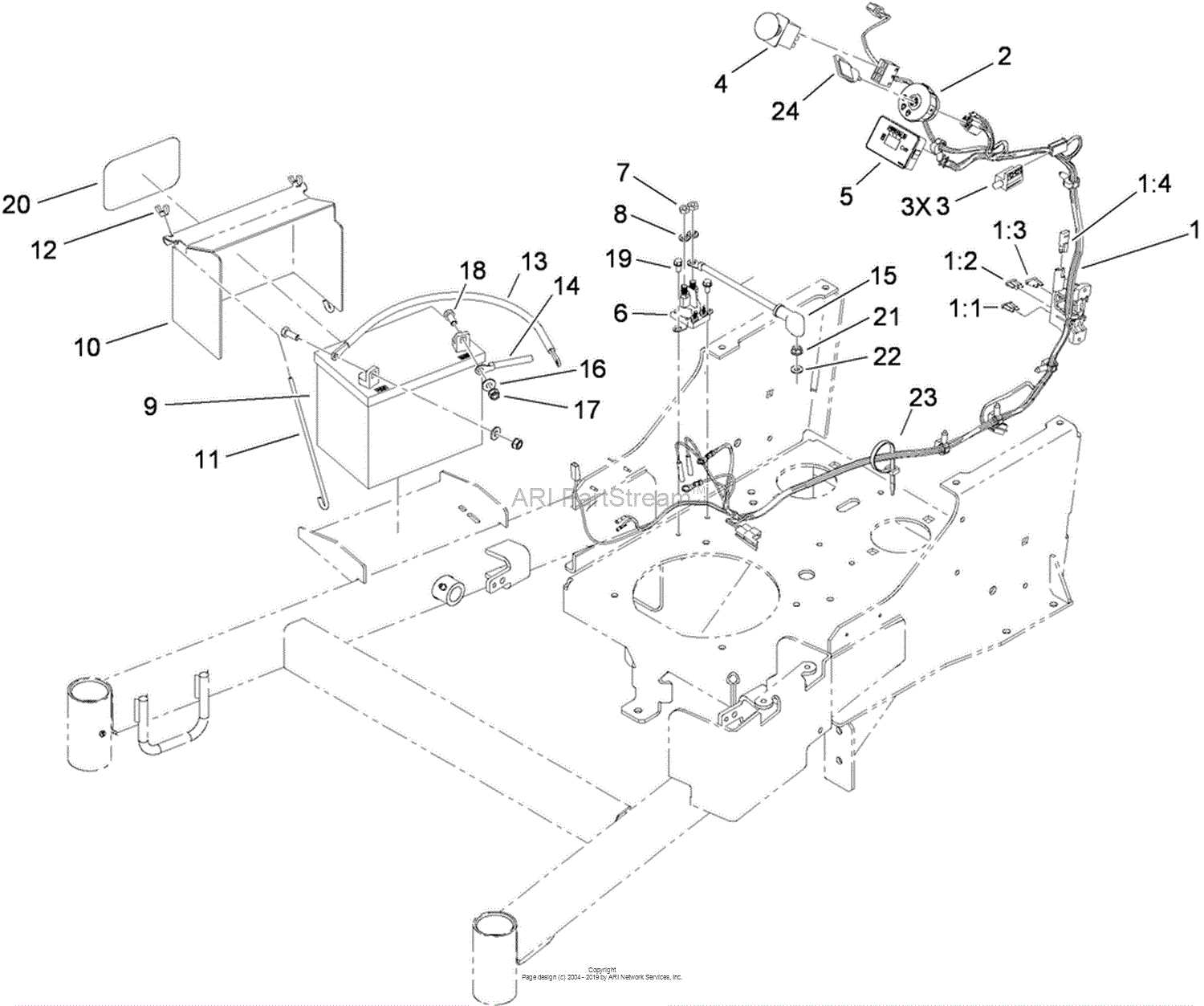 toro grandstand parts diagram