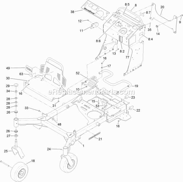 toro grandstand parts diagram