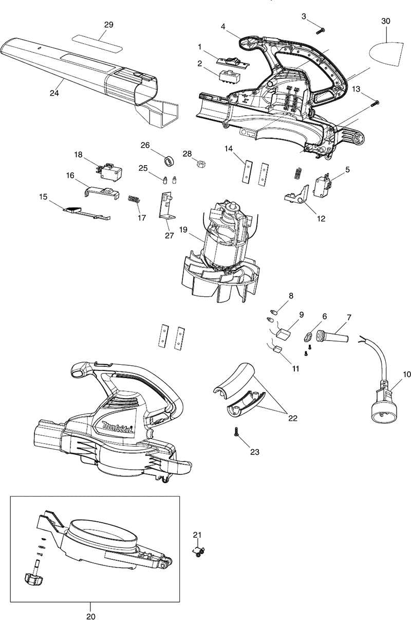 toro leaf blower parts diagram