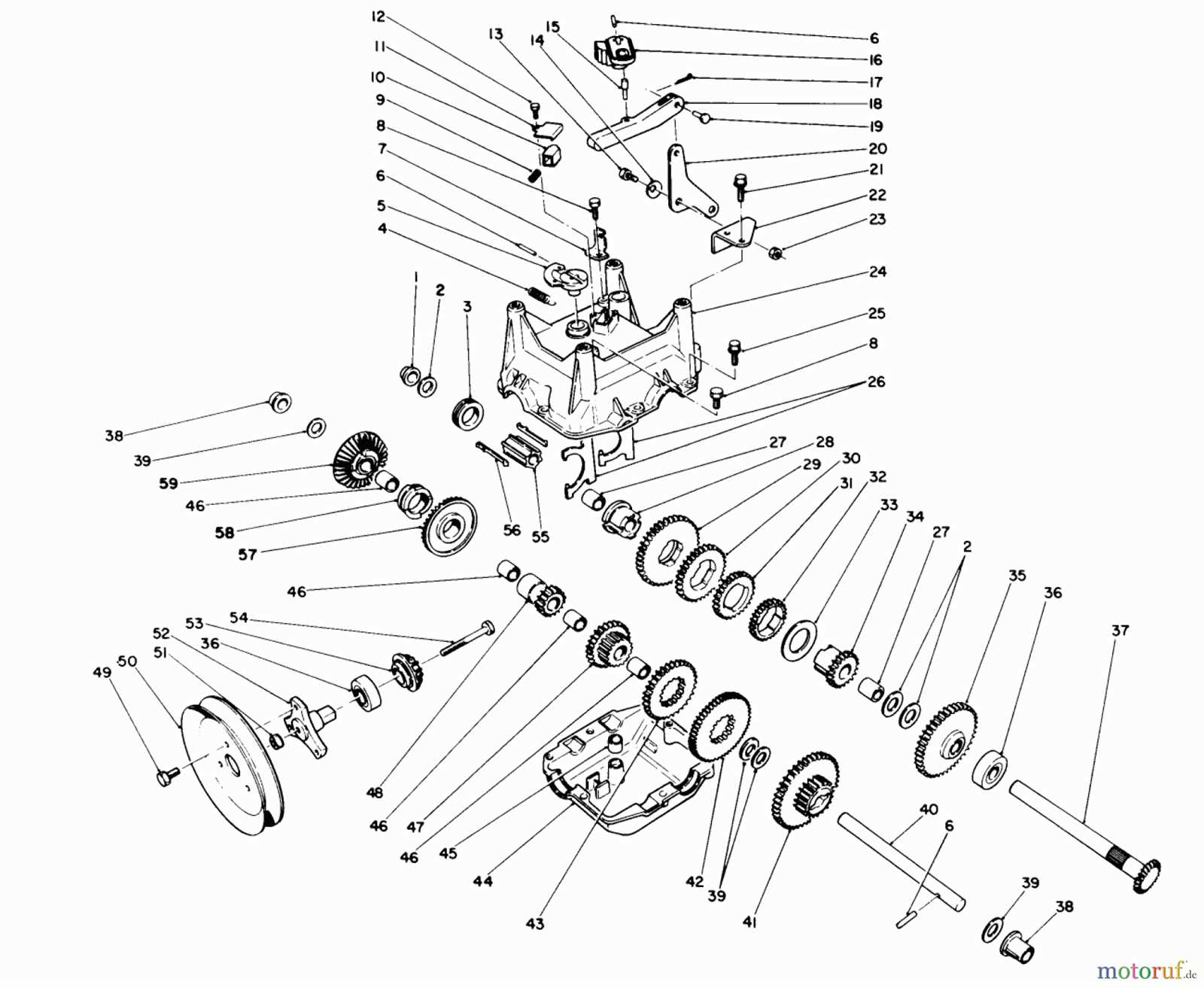 toro snow thrower parts diagram