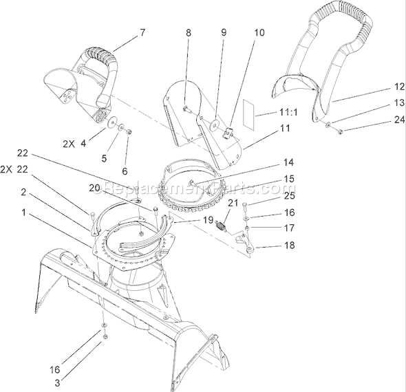 toro snowblower parts diagram