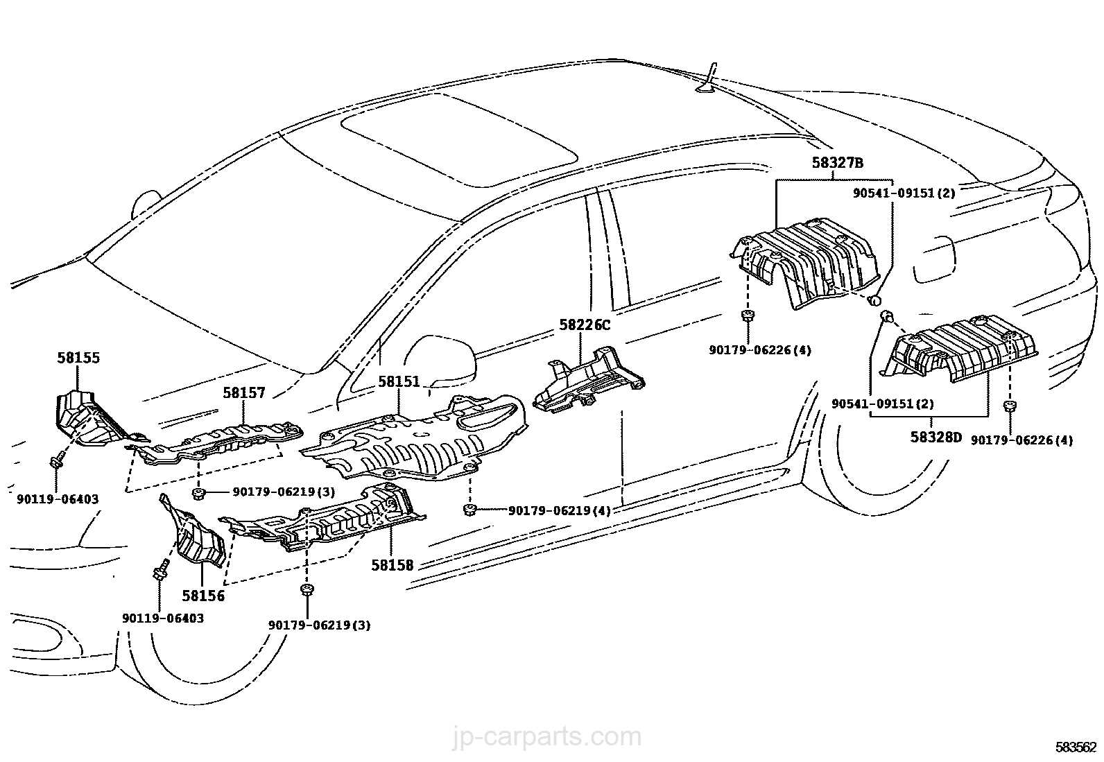 toyota camry body parts diagram