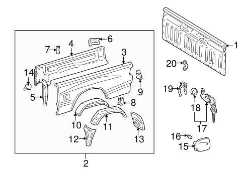 toyota tundra body parts diagram