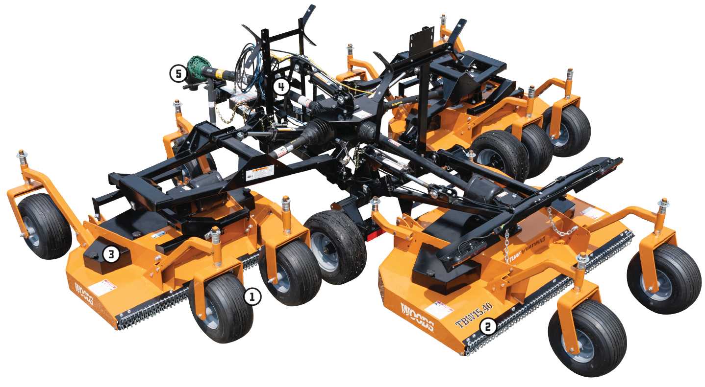 woods batwing mower parts diagram