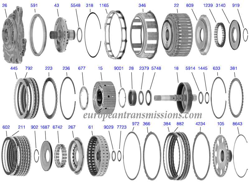 vw transmission parts diagram