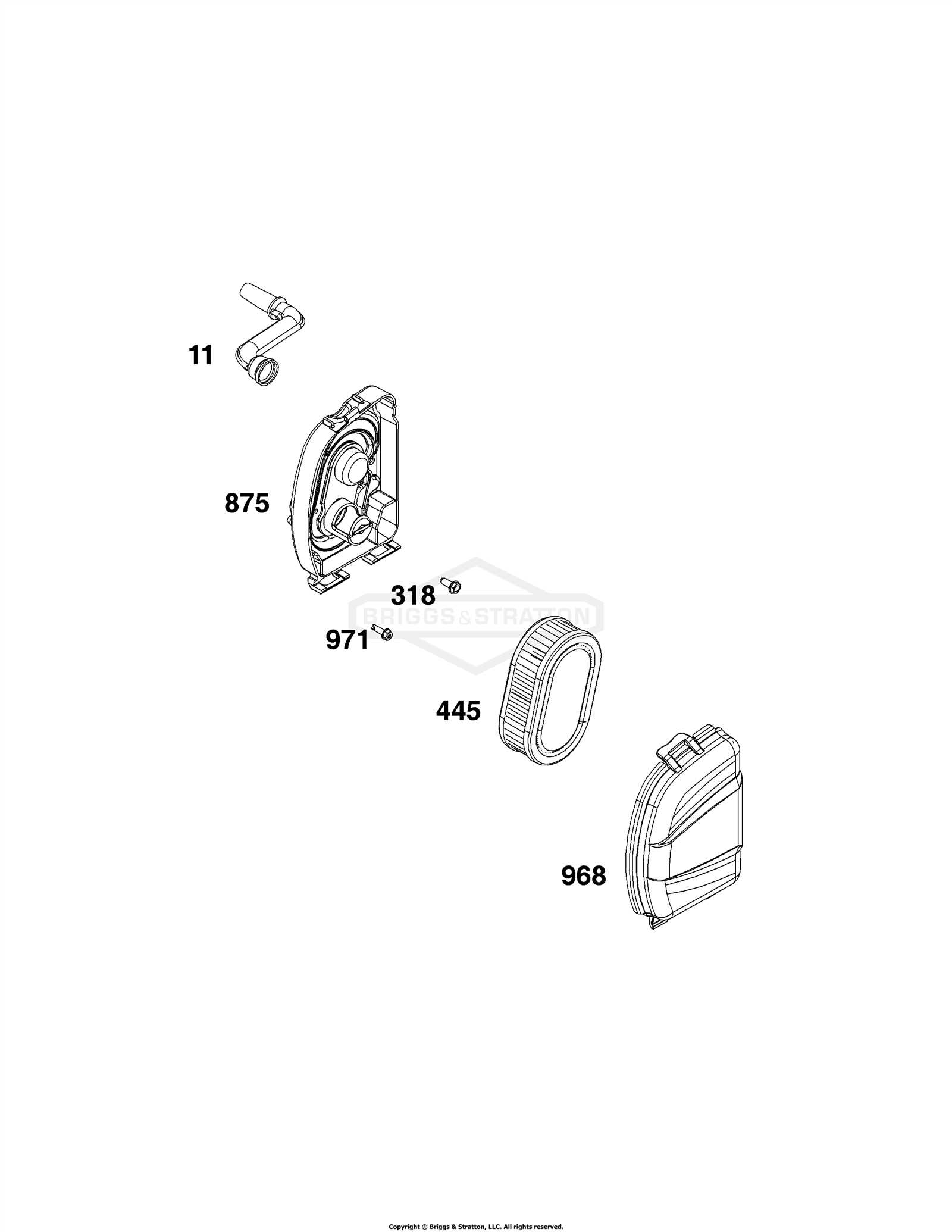 briggs and stratton 1022 snowblower parts diagram