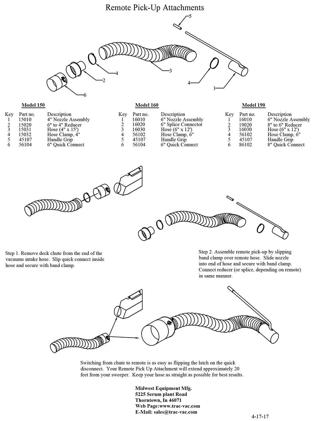 trac vac parts diagram