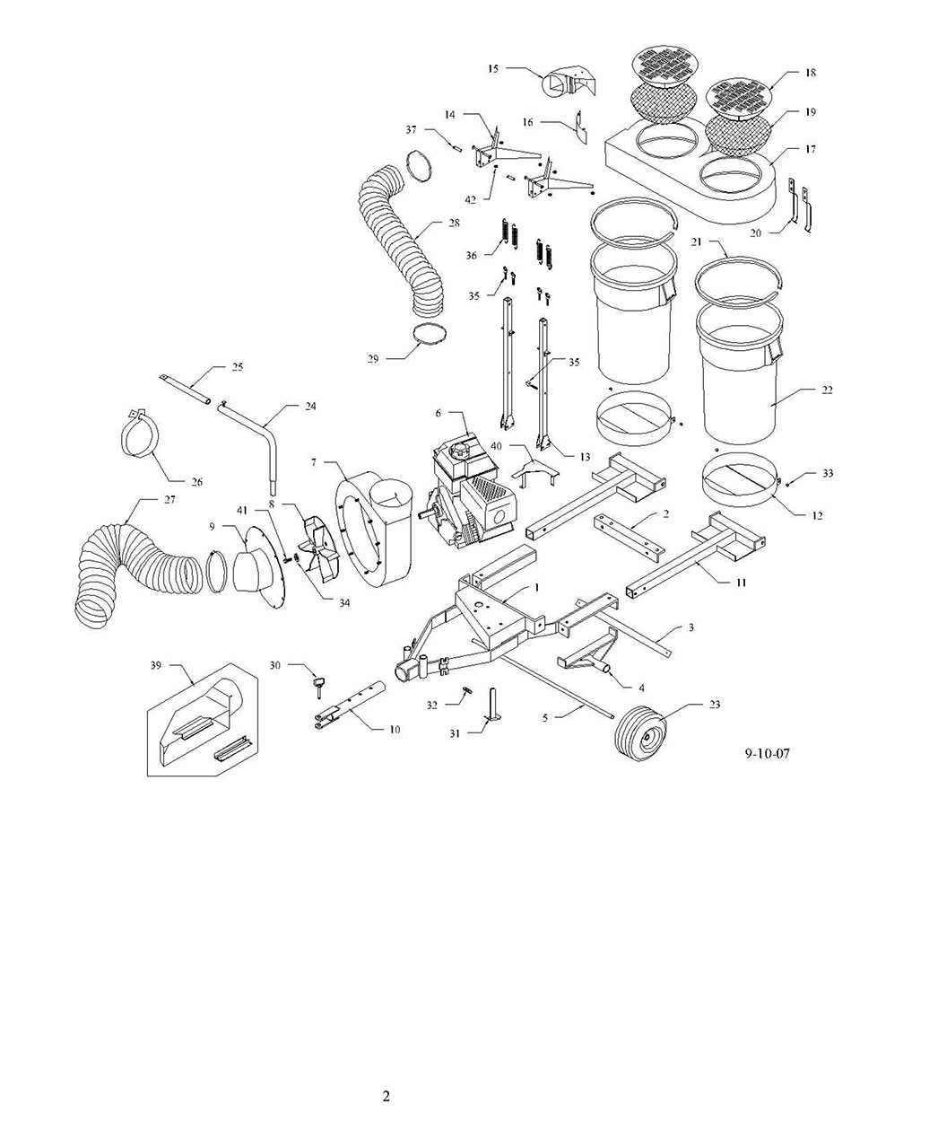 trac vac parts diagram