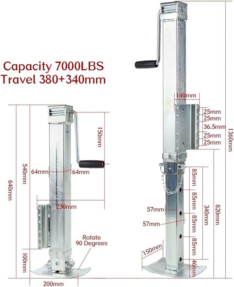 trailer jack parts diagram