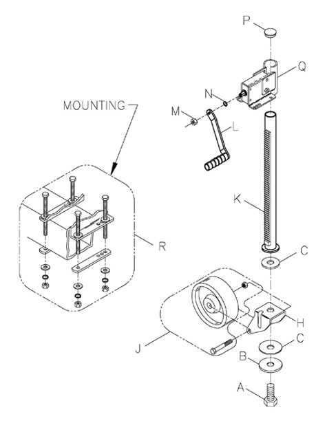 trailer jack parts diagram