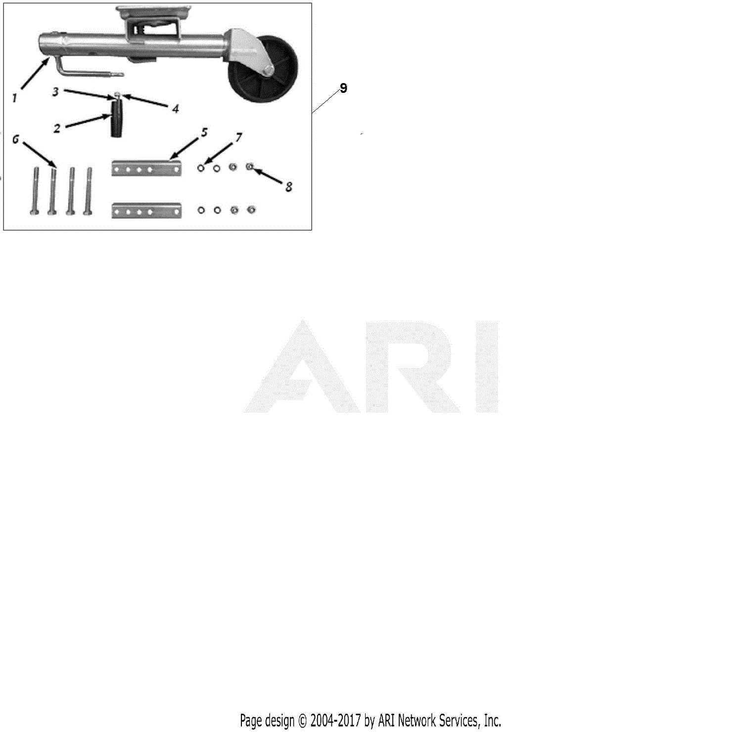 trailer jack parts diagram