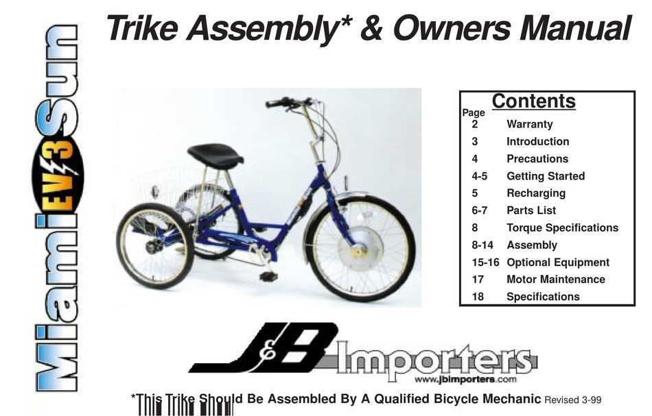 tricycle parts diagram