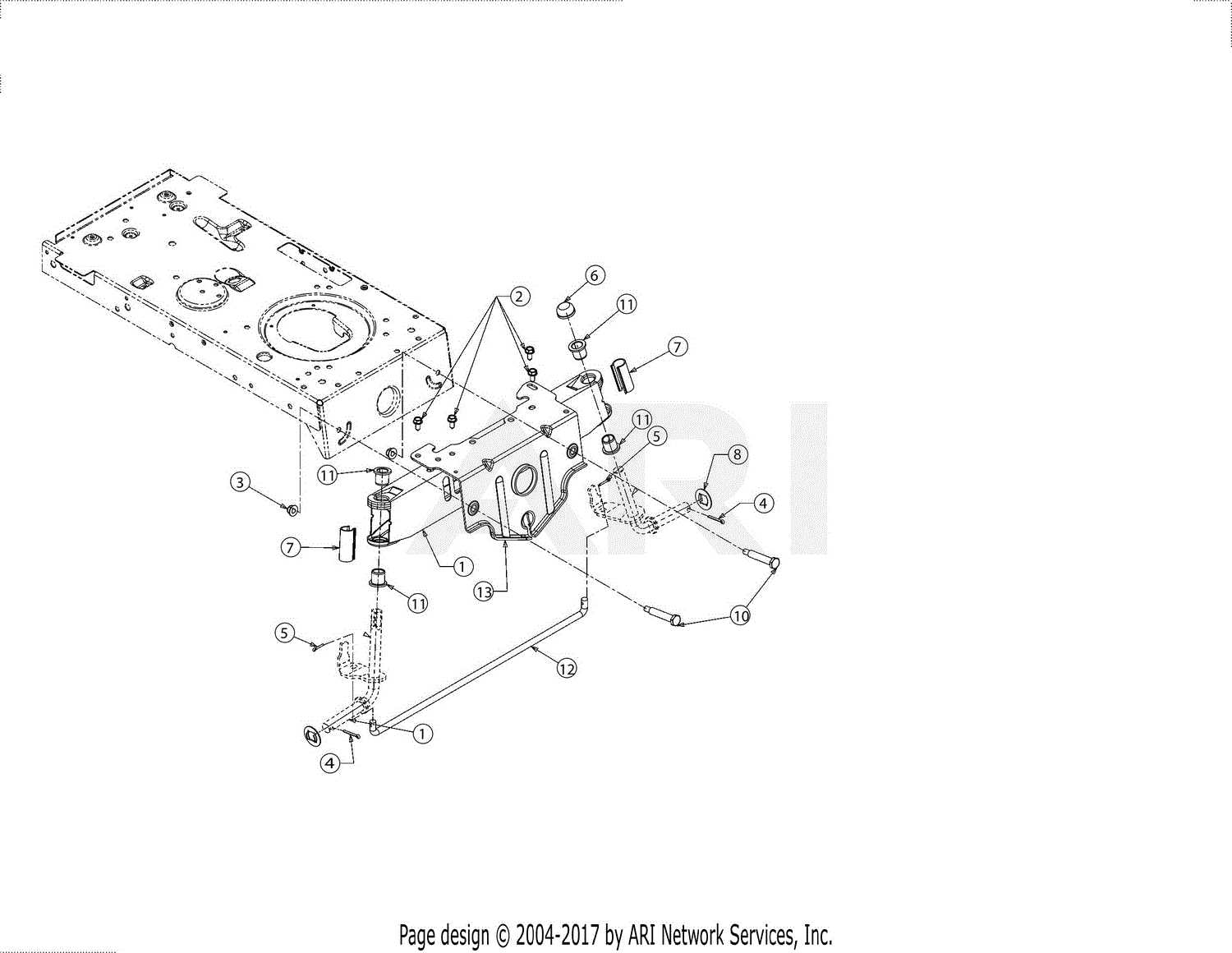 troy bilt 13an77kg011 parts diagram