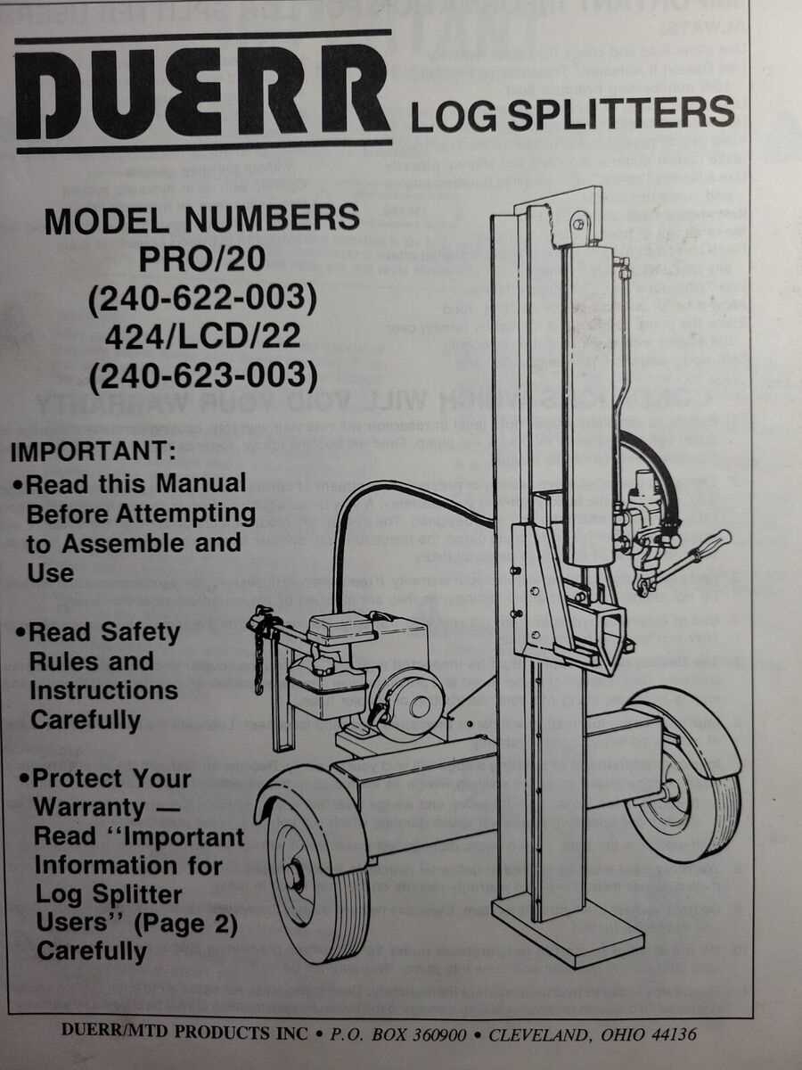 troy bilt 27 ton log splitter parts diagram