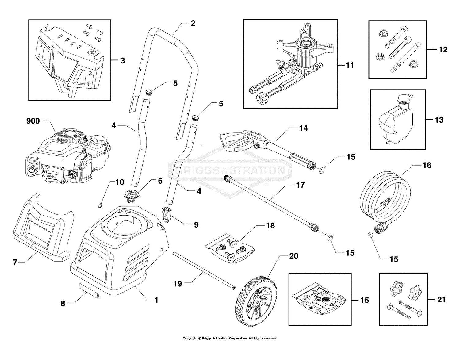 troy bilt xp 3000 psi pressure washer parts diagram