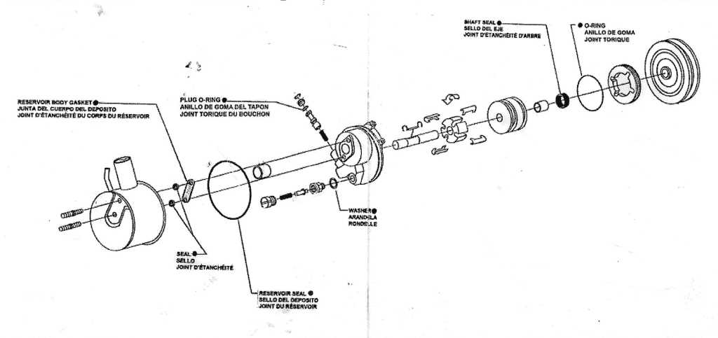 trw steering box parts diagram