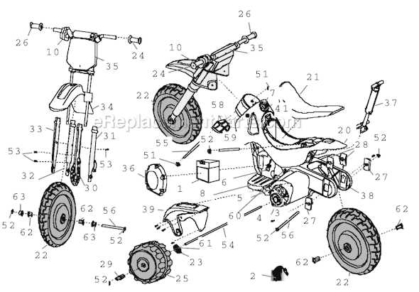 diagram dirt bike parts