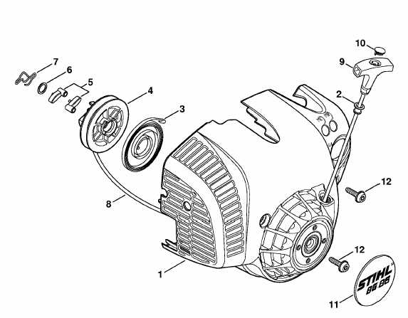 stihl blower bg 86 parts diagram