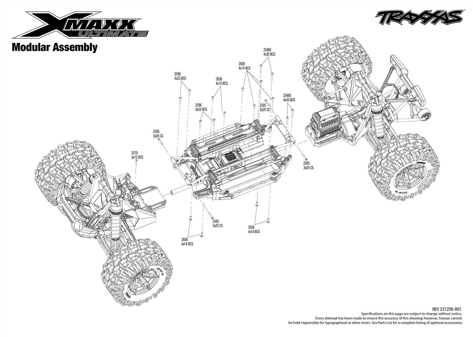 traxxas xrt parts diagram