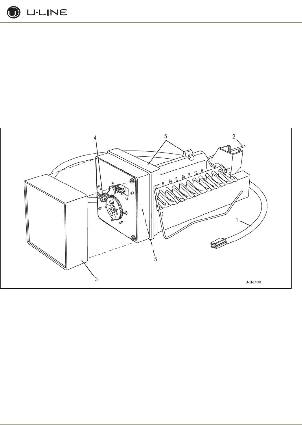 u line ice maker parts diagram